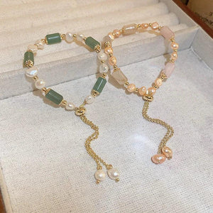 Korea Bamboo Pearl Bracelet Adjustable Women's Jewelry
