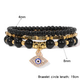 Howlite Turquoises Beads Bracelet Evil Eye Pendant Spiritual Jewelry Gift