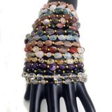 Natural Stone Bracelet 6-8MM Beads Lobster Clasp Bracelet Women Men Jewelry
