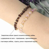 Natural Stone Bracelet 6-8MM Beads Lobster Clasp Bracelet Women Men Jewelry