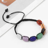 7 Chakras Stone Bracelet Meditation Jewelry Anxiety Yoga Women