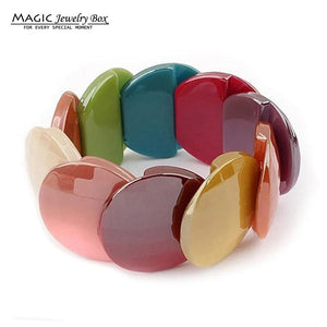 Bohemian Resin Bubble Bangles Bracelet For Women Jewelry Gift