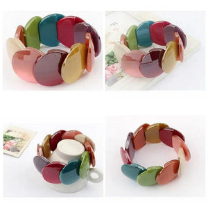 Bohemian Resin Bubble Bangles Bracelet For Women Jewelry Gift