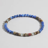4mm Stone Bead Bracelet Yoga Healing Quartz Aventurine Agate Rose Crystal