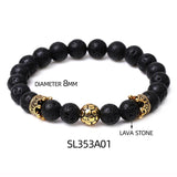 Natural Stone Football Bracelet for Men Team Decor Props