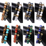Natural Stone Football Bracelet for Men Team Decor Props