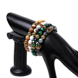 Natural Stone Football Bracelet for Men Team Decor Props