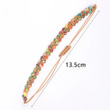 Colorful Sea Sediment Jaspers Stone Bracelet for Women 15-26cm