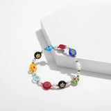 Mixed Glaze Beads and Pearls Bracelet Set for Women