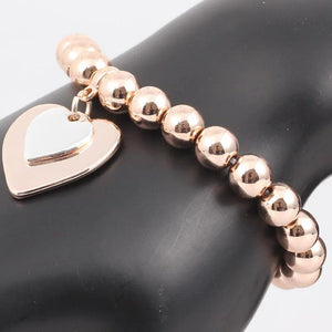 Women Heart Alloy Bracelet&Bangles Double Plated Material Jewelry Gift