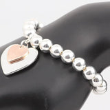 Women Heart Alloy Bracelet&Bangles Double Plated Material Jewelry Gift