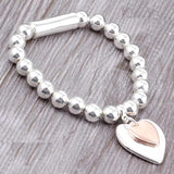 Women Heart Alloy Bracelet&Bangles Double Plated Material Jewelry Gift