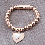 Women Heart Alloy Bracelet&Bangles Double Plated Material Jewelry Gift