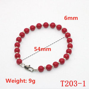 Red Coral Bracelet For Women In Charm Bracelets Jewelry