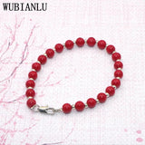 Red Coral Bracelet For Women In Charm Bracelets Jewelry