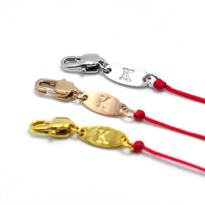 Thin Red Rope & Chain Bracelets with CZ Crystal Thread String Rope Bangle