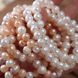 Baroque Pearl Charm Bracelet Natural Freshwater Pearls Elastic Bangle