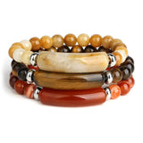 8mm Stone Beads Bracelet Reiki Healing Pink Quartz Aventurine Agates Crystal