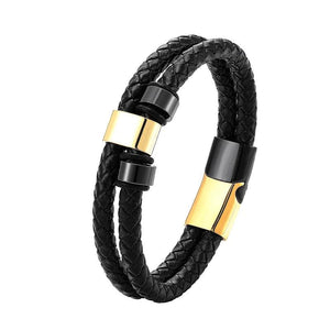 Casual Mountain Character Ring Stainless Steel Men's Bracelet