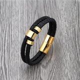 Casual Mountain Character Ring Stainless Steel Men's Bracelet