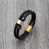 Casual Mountain Character Ring Stainless Steel Men's Bracelet