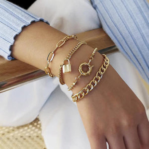 Bohemian Geometric Bead Bracelet Set