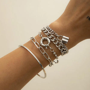 Bohemian Geometric Bead Bracelet Set