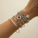 Bohemian Geometric Bead Bracelet Set
