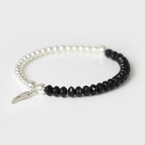 Tiger Eye Stone Angel Wings Charm Bracelet