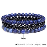 6mm Tiger Eye & Crystal Quartz Beaded Bracelet