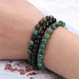 6mm Tiger Eye & Crystal Quartz Beaded Bracelet