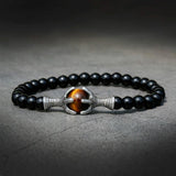 Dragon Claw Bracelet Tiger's Eye Stone Beads Adjustable Men's Jewelry