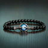 Dragon Claw Bracelet Tiger's Eye Stone Beads Adjustable Men's Jewelry