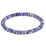 Agates Howlite Wheel Beaded Bracelet Natural Stone Yoga Healing Bracelet