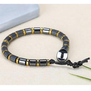 Natural Hematite Stone Beads Bracelet Jewelry