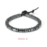 Natural Hematite Stone Beads Bracelet Jewelry
