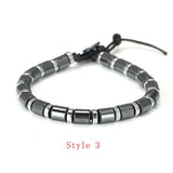 Natural Hematite Stone Beads Bracelet Jewelry
