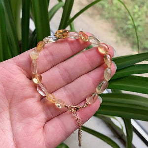 Natural Crystal Bracelet Irregular Stone Carnelian Amazonite Fluorite
