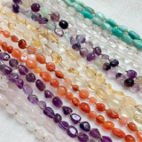 Natural Crystal Bracelet Irregular Stone Carnelian Amazonite Fluorite