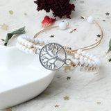 Tree Of Life Charm Beaded Bracelet Natural Stone Boho Wristband