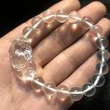 12mm Crystal Beads Yellow Purple Rope Chain Bracelet