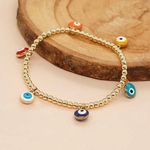 Go2boho Evil Eye Bead Bracelets Colorful Summer Jewelry