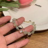 Double Layer Prehnite Bracelet for Women