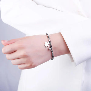 Stainless Steel Women's Bracelet Tree of Life Charms Adjustable Jewelry