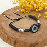 Heishi Bracelets Evil Eye Beads Acrylic Lucky Eye Braclets For Women Men