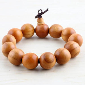 Wooden Bracelets for Women Men 12-20MM Beads Religious Charm Bracelets Bangle