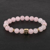 Pink Crystal Quartz Constellation Bracelet Set