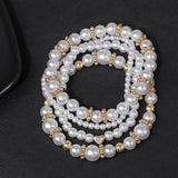 Freshwater Mother of Shell Bracelets Set 4pcs/Lot Pearl Beaded Bracelet