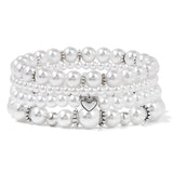 Freshwater Mother of Shell Bracelets Set 4pcs/Lot Pearl Beaded Bracelet