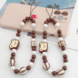 Little Bear Dish Bead Mobile Phone Sling Rope Women's Chain Accessory